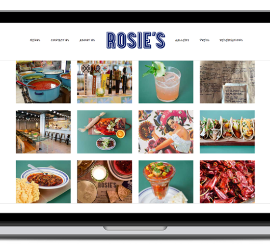 Rosie's New York website screenshot
